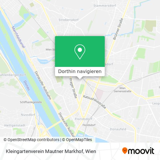 Kleingartenverein Mautner Markhof Karte