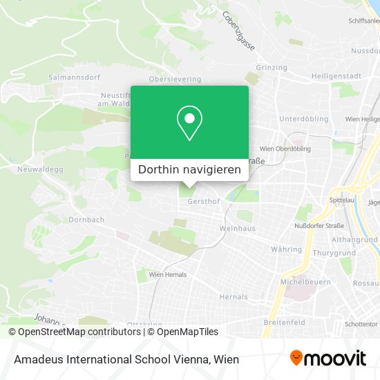 Amadeus International School Vienna Karte