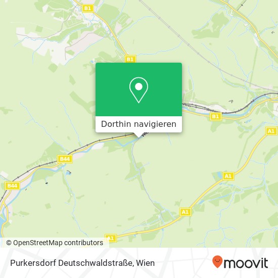 Purkersdorf Deutschwaldstraße Karte