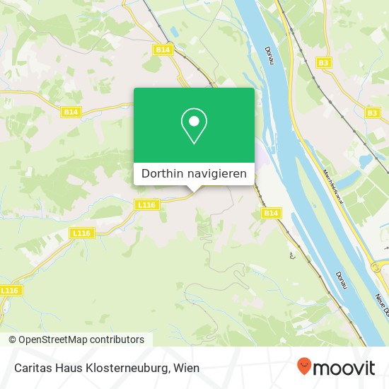Caritas Haus Klosterneuburg Karte
