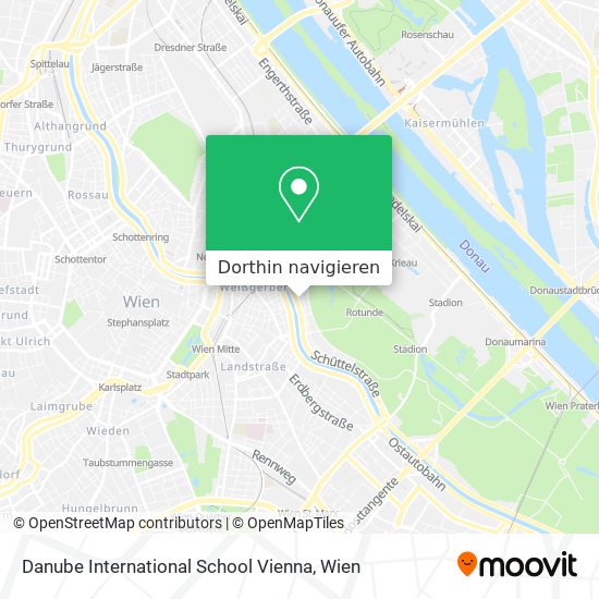 Danube International School Vienna Karte