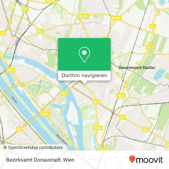 Bezirksamt Donaustadt Karte