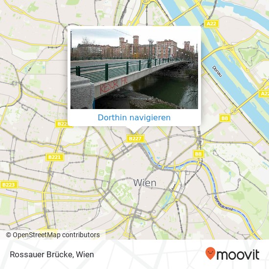 Rossauer Brücke Karte