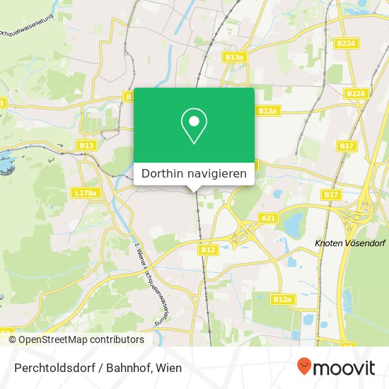 Perchtoldsdorf / Bahnhof Karte