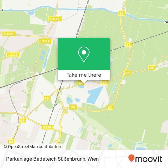 Parkanlage Badeteich Süßenbrunn Karte