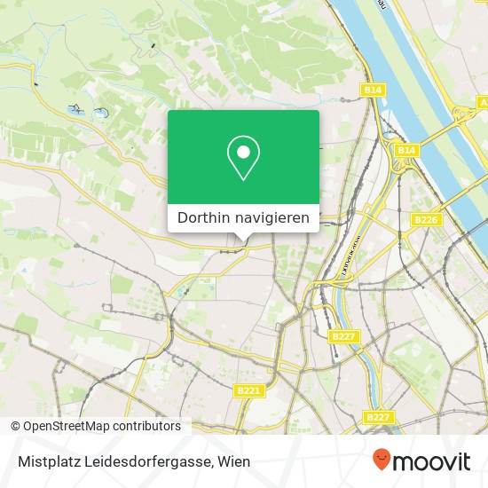 Mistplatz Leidesdorfergasse Karte