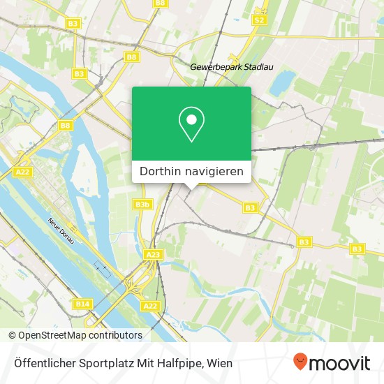 Öffentlicher Sportplatz Mit Halfpipe Karte