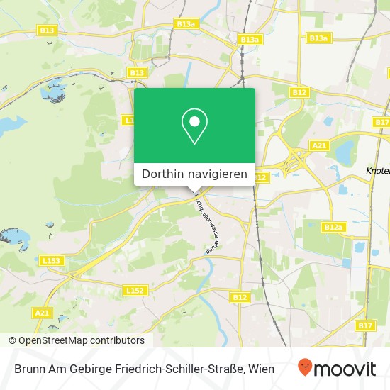Brunn Am Gebirge Friedrich-Schiller-Straße Karte