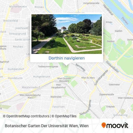 Botanischer Garten Der Universität Wien Karte