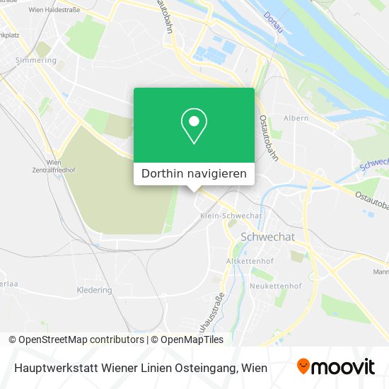 Hauptwerkstatt Wiener Linien Osteingang Karte