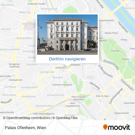 Palais Ofenheim Karte