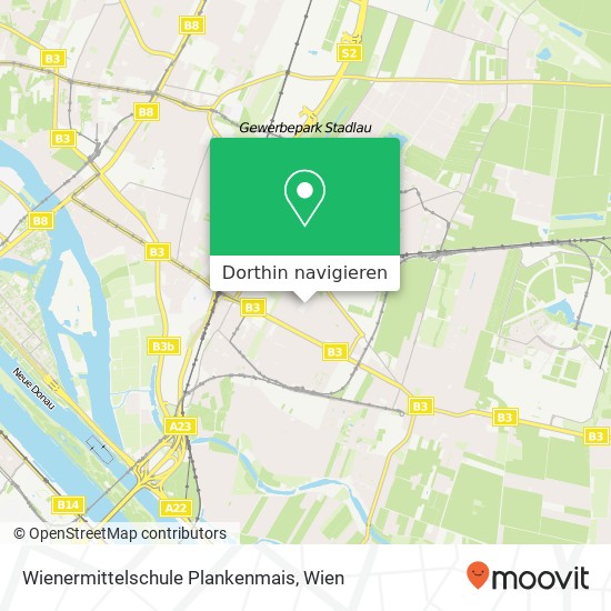 Wienermittelschule Plankenmais Karte