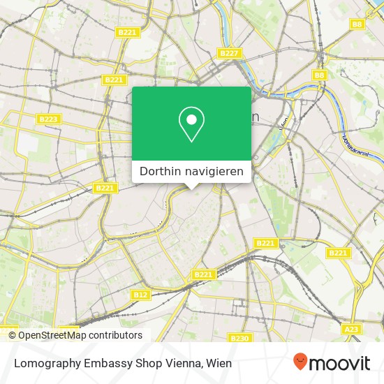 Lomography Embassy Shop Vienna Karte