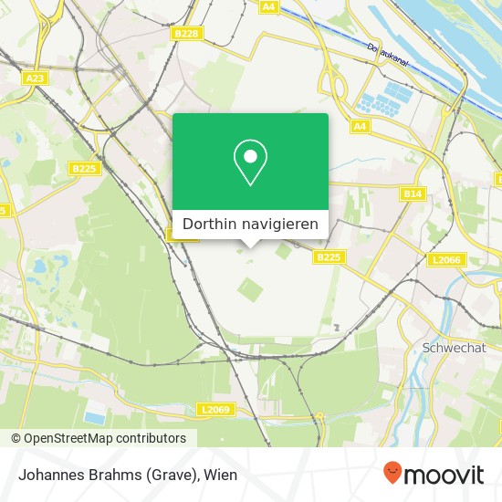 Johannes Brahms (Grave) Karte