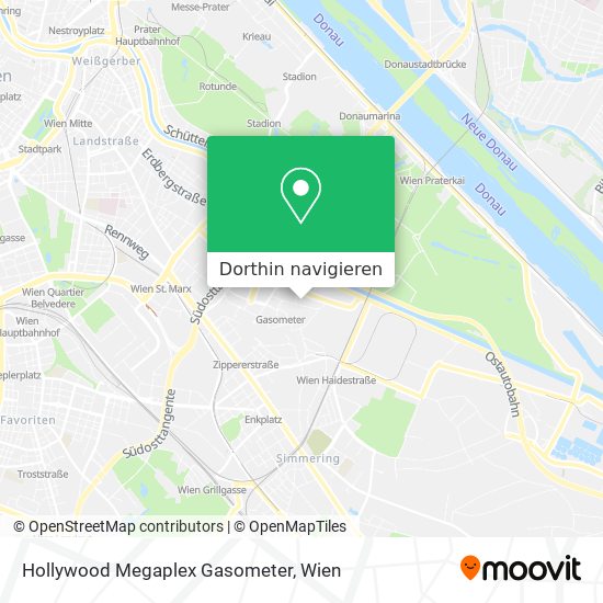 Hollywood Megaplex Gasometer Karte