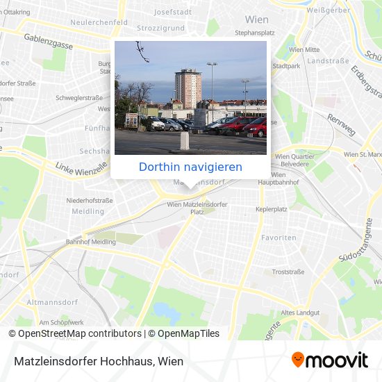 Matzleinsdorfer Hochhaus Karte