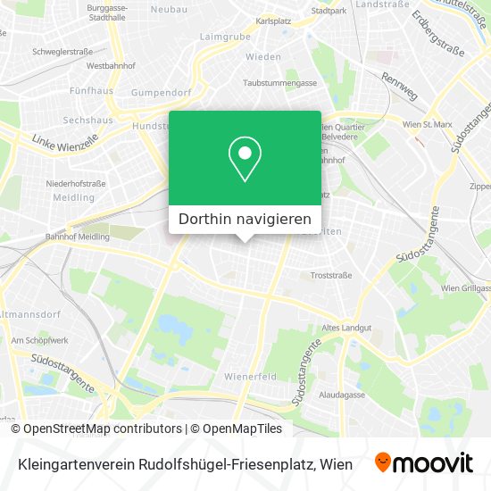 Kleingartenverein Rudolfshügel-Friesenplatz Karte