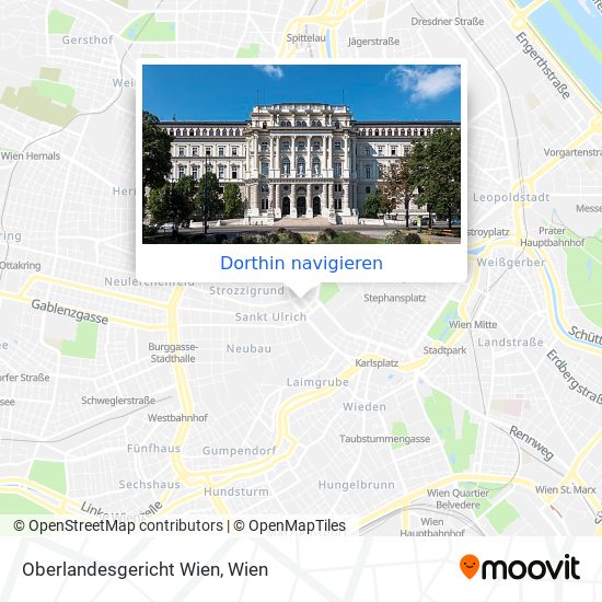 Oberlandesgericht Wien Karte