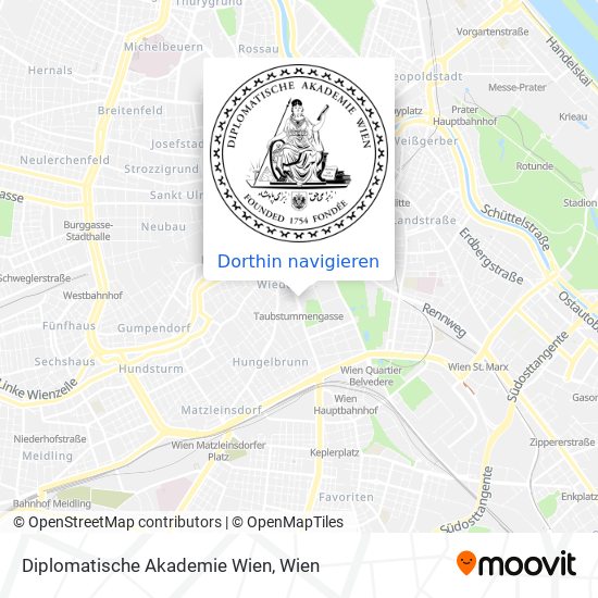 Diplomatische Akademie Wien Karte