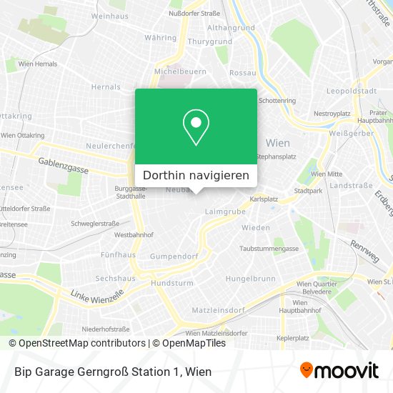 Bip Garage Gerngroß Station 1 Karte