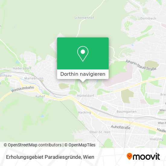 Erholungsgebiet Paradiesgründe Karte