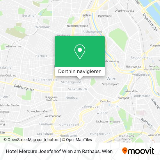 Hotel Mercure Josefshof Wien am Rathaus Karte