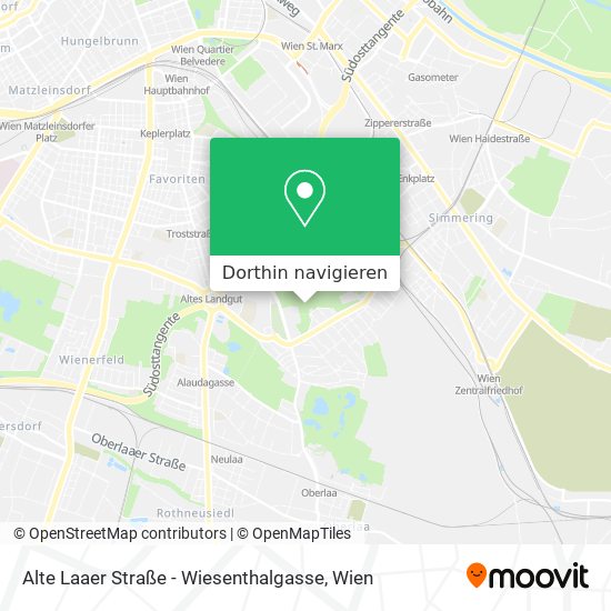 Alte Laaer Straße - Wiesenthalgasse Karte