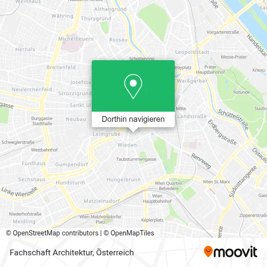 Fachschaft Architektur Karte