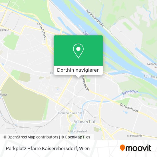 Parkplatz Pfarre Kaiserebersdorf Karte