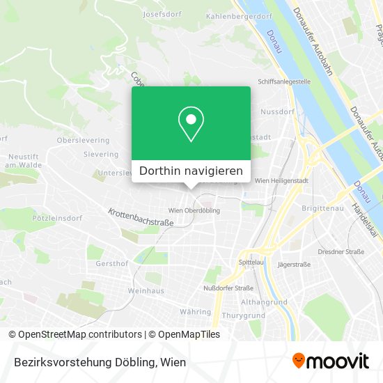 Bezirksvorstehung Döbling Karte