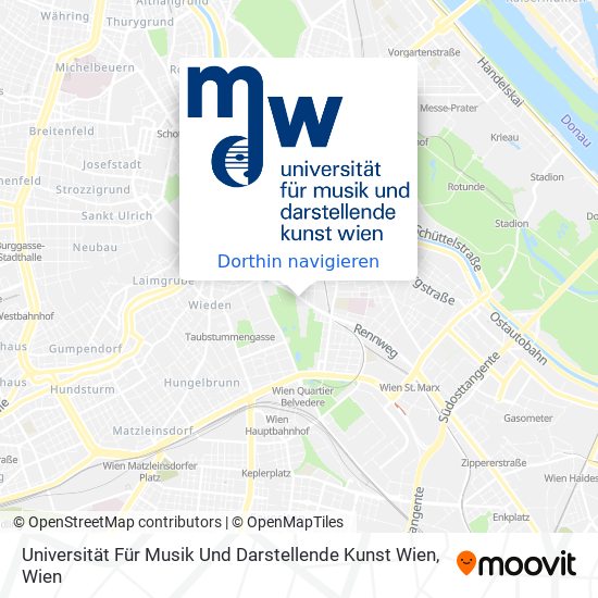 Universität Für Musik Und Darstellende Kunst Wien Karte