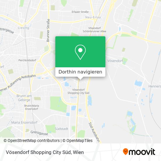 Vösendorf Shopping City Süd Karte