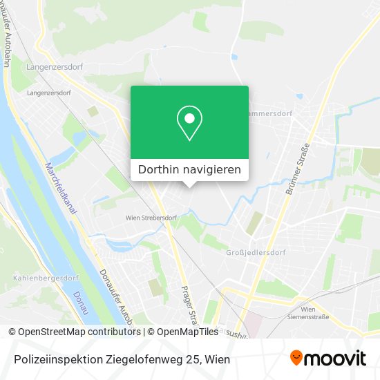 Polizeiinspektion Ziegelofenweg 25 Karte