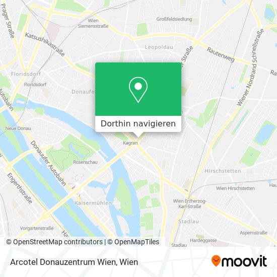 Arcotel Donauzentrum Wien Karte