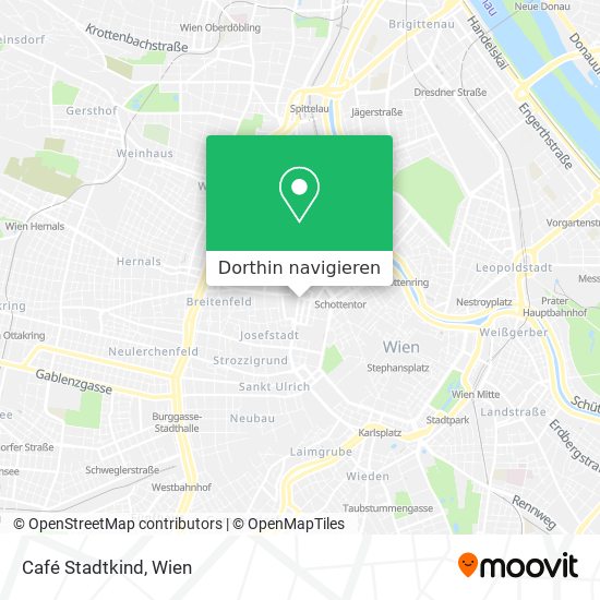 Café Stadtkind Karte