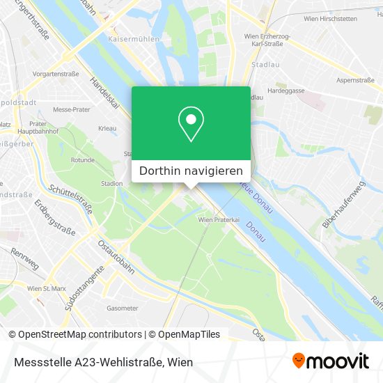 Messstelle A23-Wehlistraße Karte