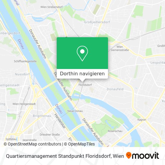 Quartiersmanagement Standpunkt Floridsdorf Karte