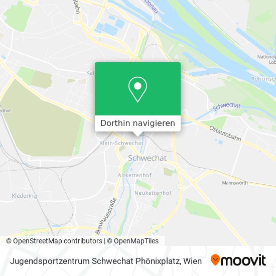 Jugendsportzentrum Schwechat Phönixplatz Karte