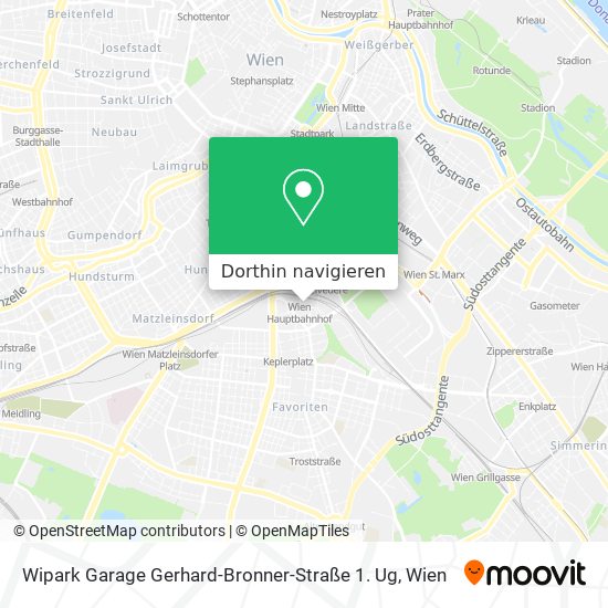 Wipark Garage Gerhard-Bronner-Straße 1. Ug Karte