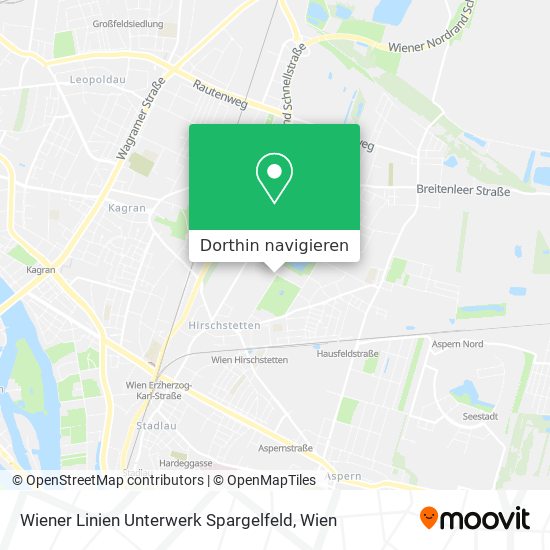 Wiener Linien Unterwerk Spargelfeld Karte