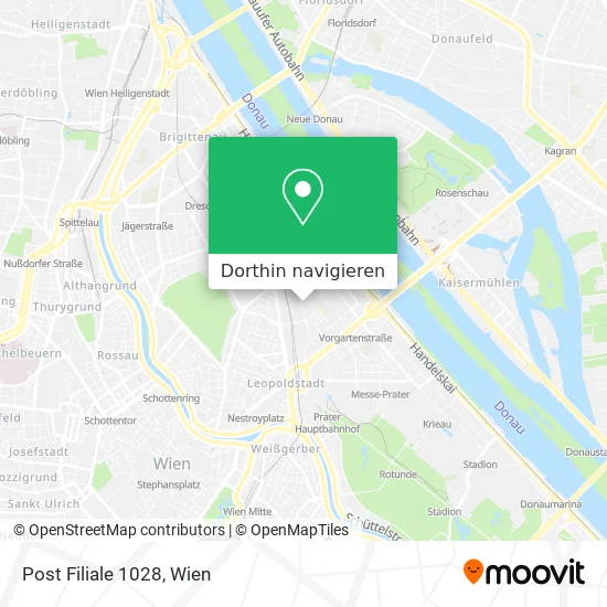 Post Filiale 1028 Karte