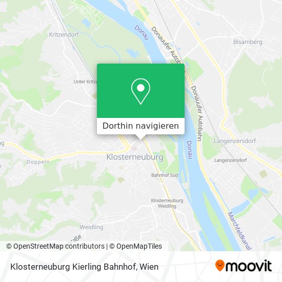Klosterneuburg Kierling Bahnhof Karte