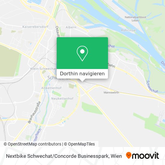 Nextbike Schwechat / Concorde Businesspark Karte