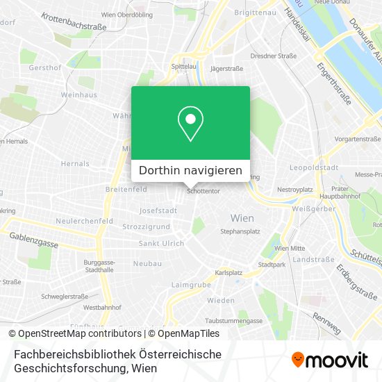 Fachbereichsbibliothek Österreichische Geschichtsforschung Karte