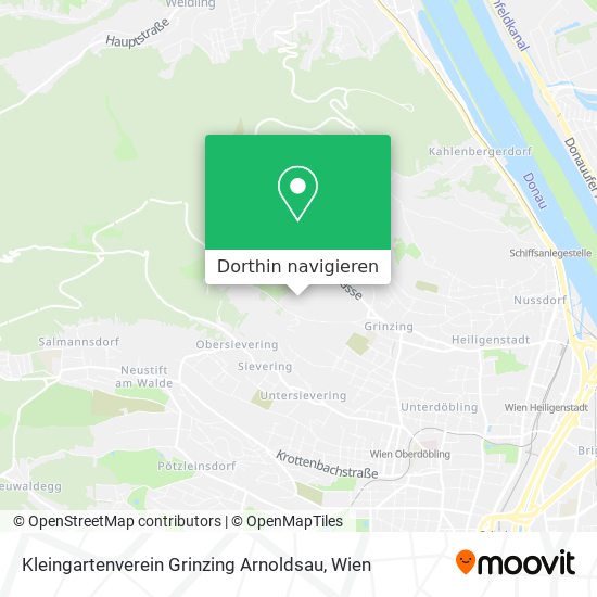 Kleingartenverein Grinzing Arnoldsau Karte