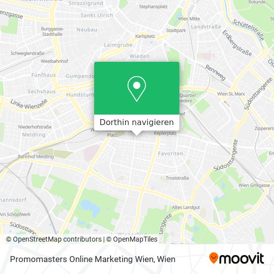Promomasters Online Marketing Wien Karte