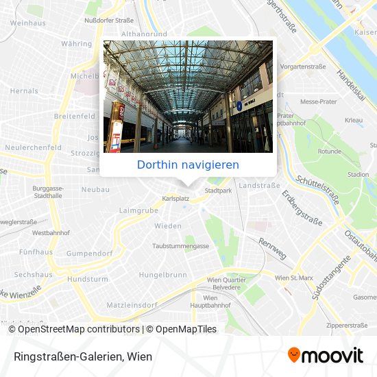 Ringstraßen-Galerien Karte