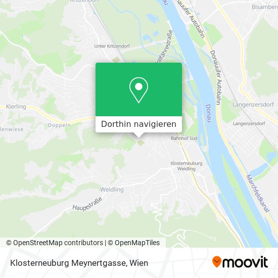 Klosterneuburg Meynertgasse Karte