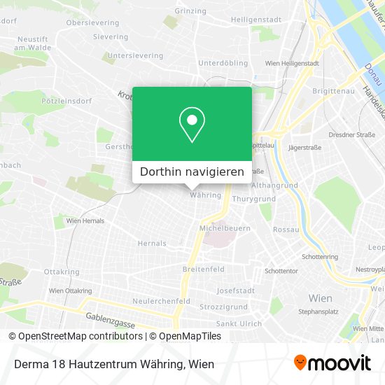 Derma 18 Hautzentrum Währing Karte