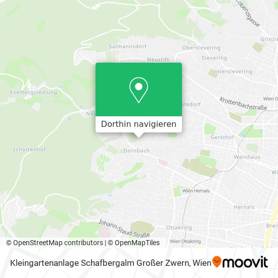 Kleingartenanlage Schafbergalm Großer Zwern Karte